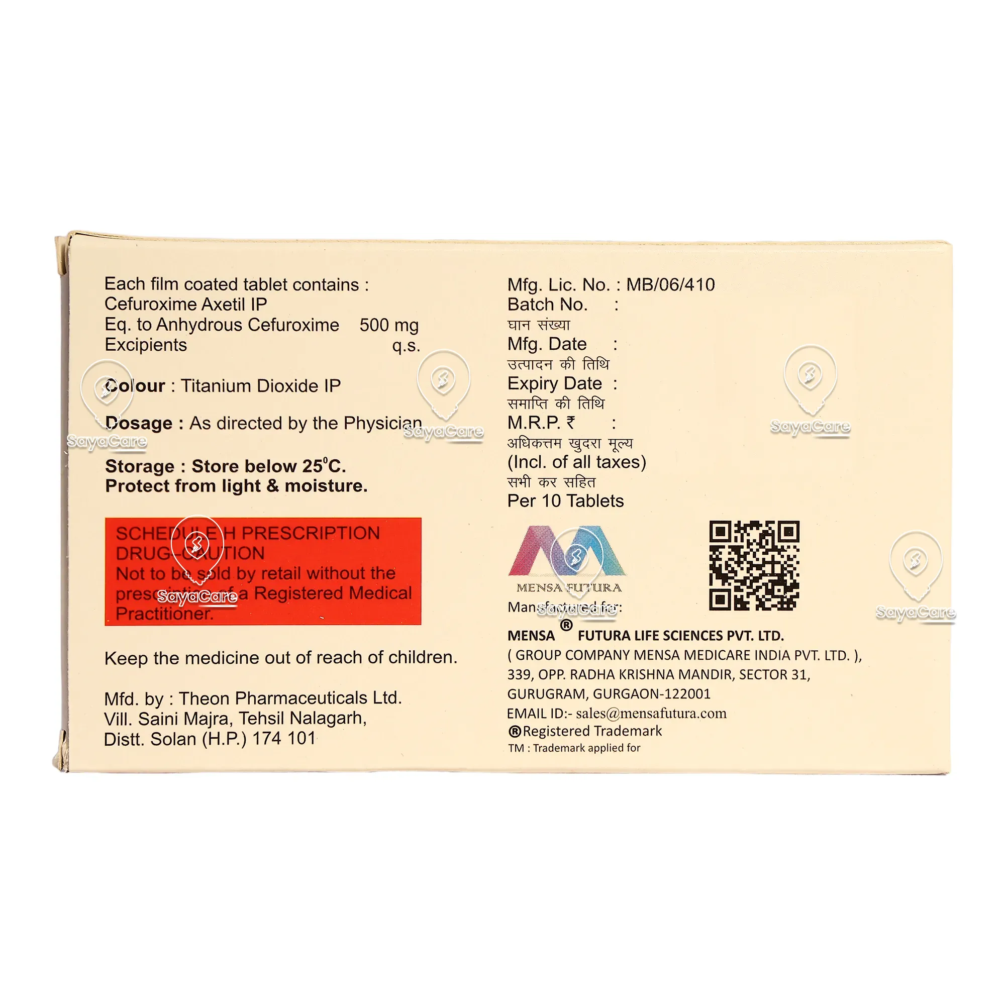 Safex Tablet/Capsule: Uses, Side Effects, Price | Generic| SayaCare